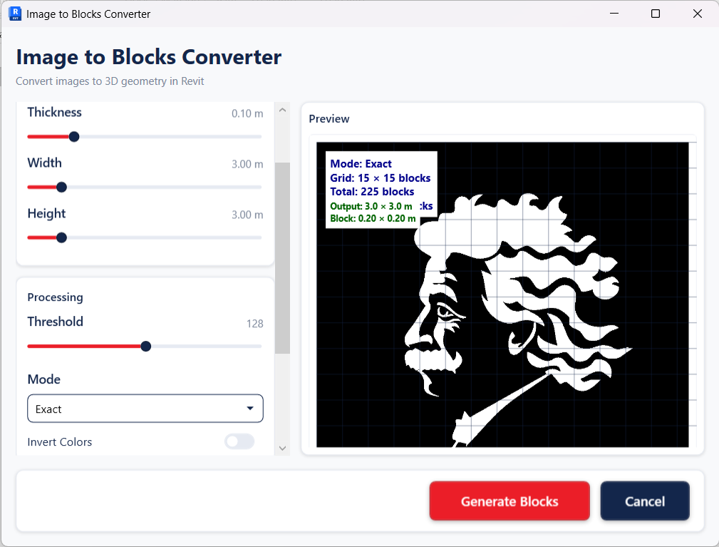 Image to Blocks Interface
